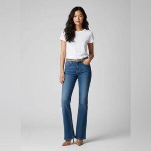 French Connection Women Jeans Mid Rise Med Wash Embroidered Sparkly‎ Pocket 4/6